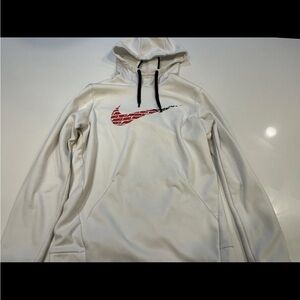Nike White Fleece Hoodie